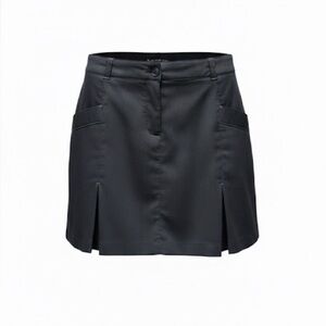 Nike Golf Tour Performance Dri-Fit Black & Grey Striped Skirt Skort Size 12